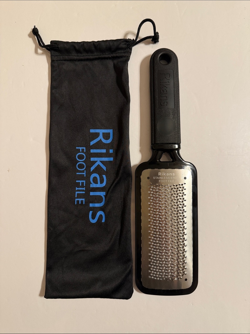 Rikans Stainless Steel Foot File - Black NWOB
